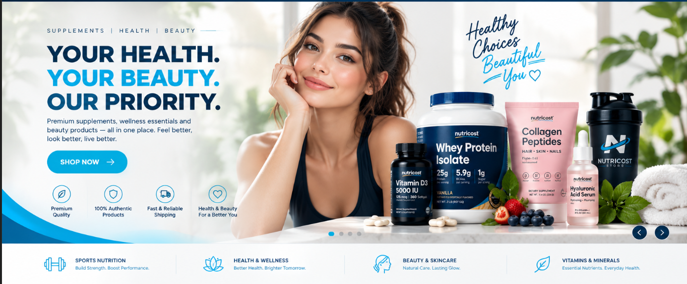 Nutricost Store Pakistan Banner
